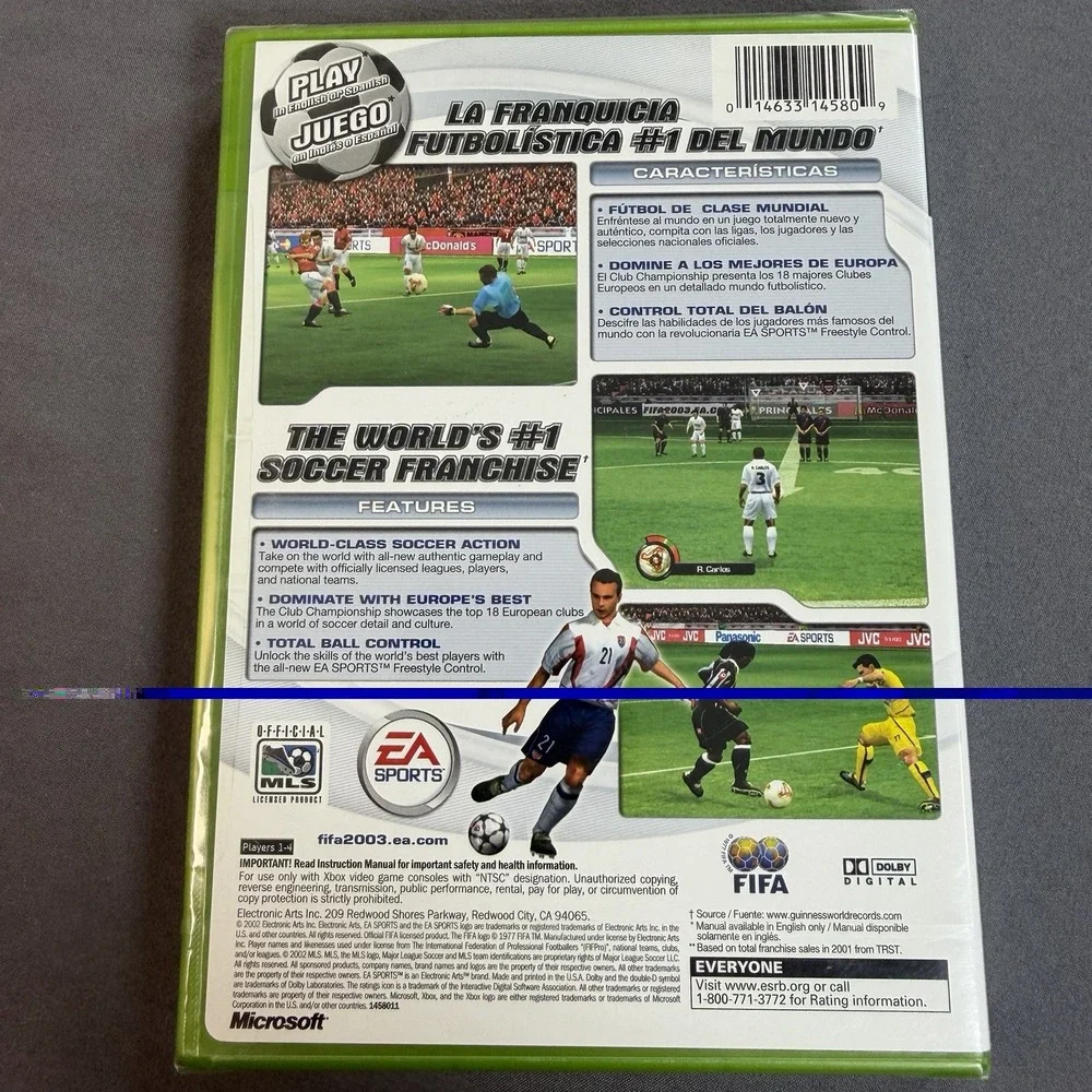 FIFA Soccer 2003 EA Sports (Microsoft Xbox, 2002) Brand New Sealed‎